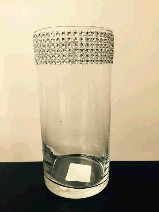 Where to rent Vase Cylinder 3 x7  w  Diamond Band in Fort Madison IA